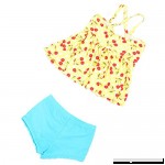 Oushiny Girls' Polka Dots Swimsuit Kids' 2-Piece Swimwear 2 Colors For 2-8 Yellow B0734SKZCX